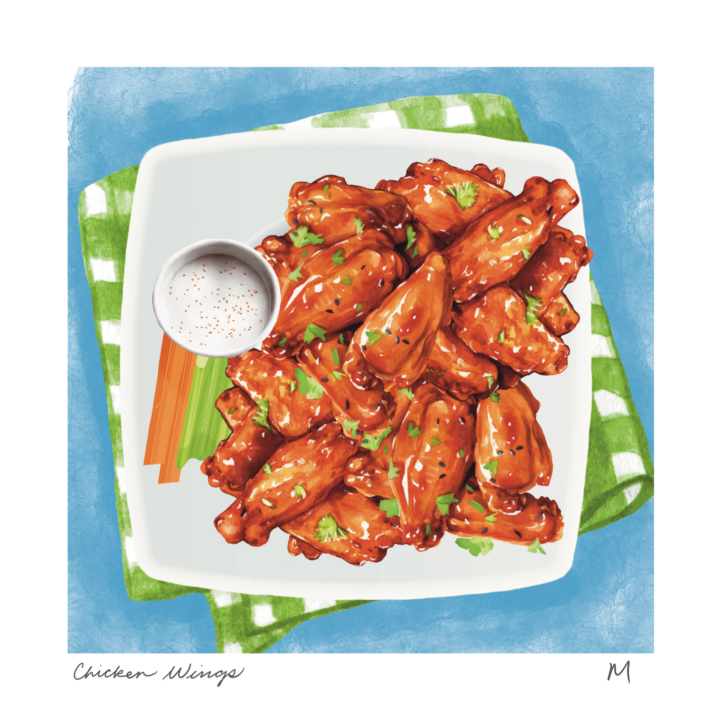 'Chicken Wings' Art Print