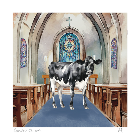 Cow in a  Church