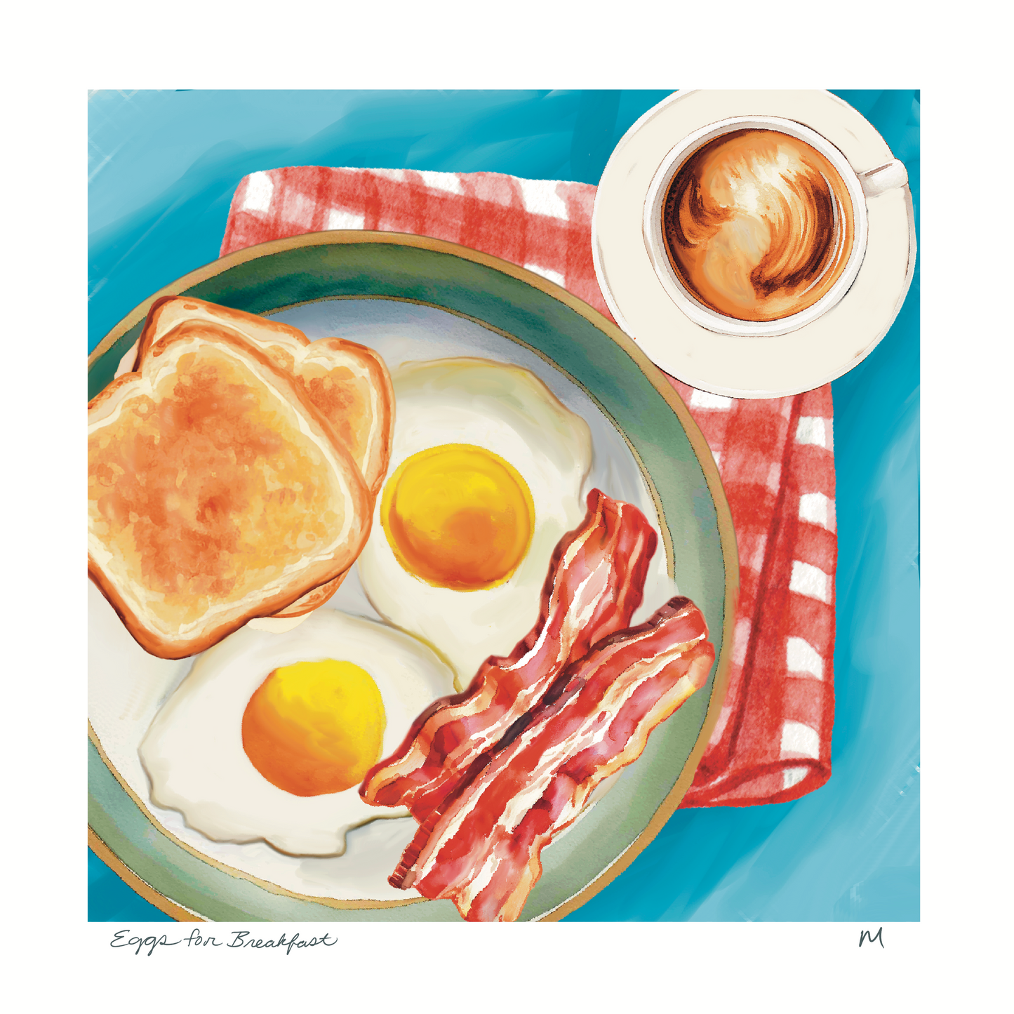 'Eggs for Breakfast' Art Print