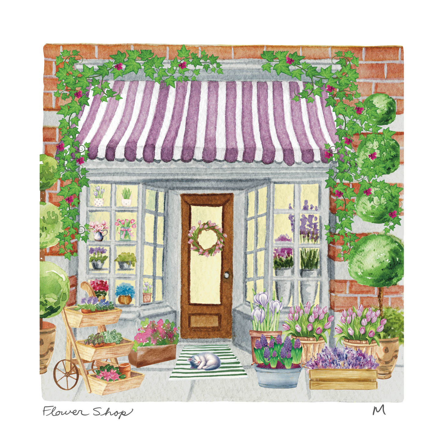 'Flower Shop' Art Print