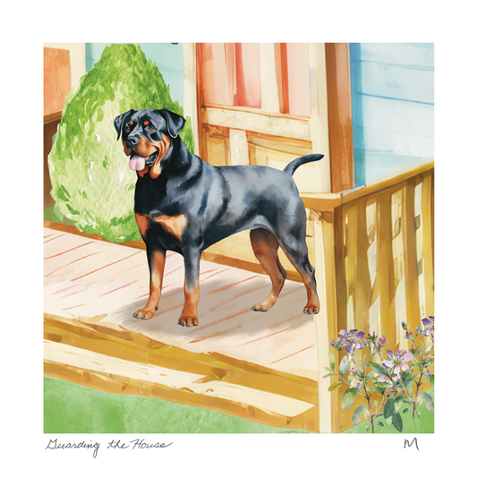 'Guarding the House' Art Print