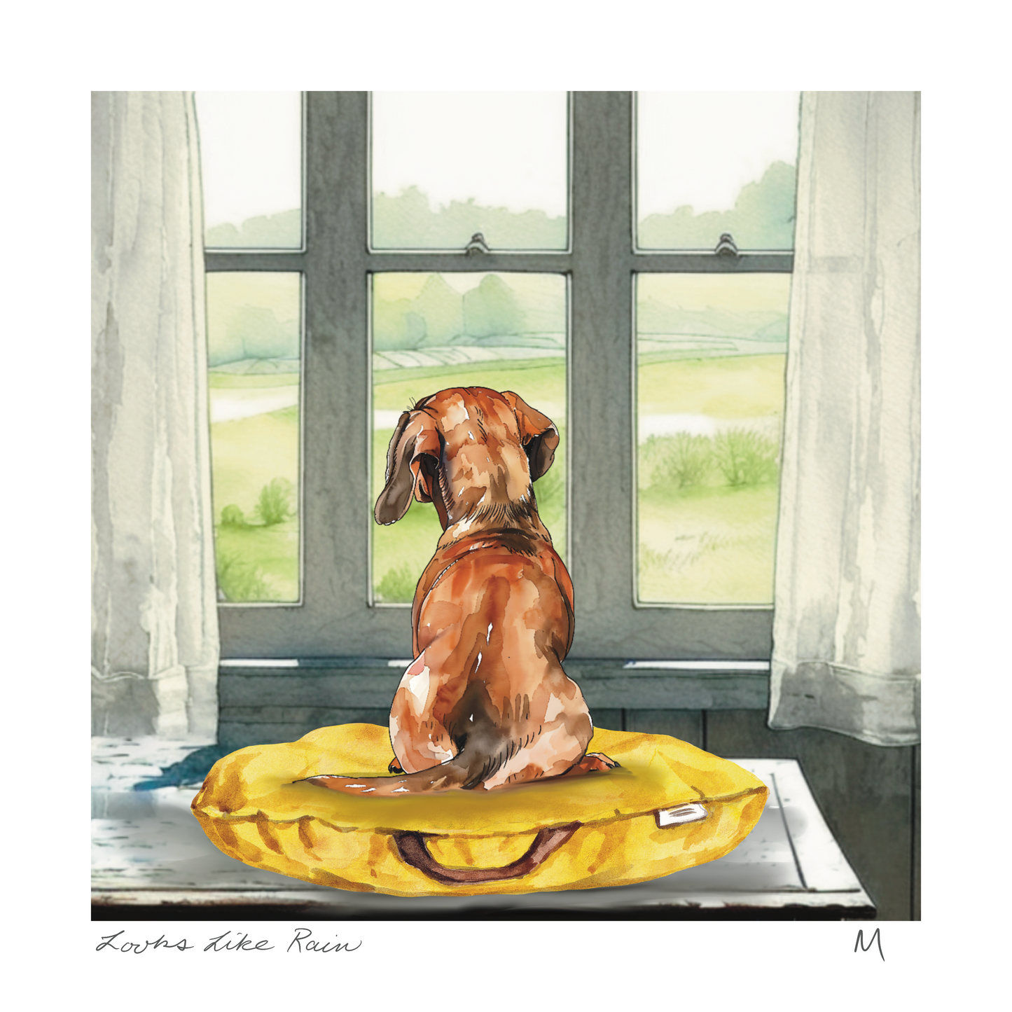 'Looks Like Rain' Art Print