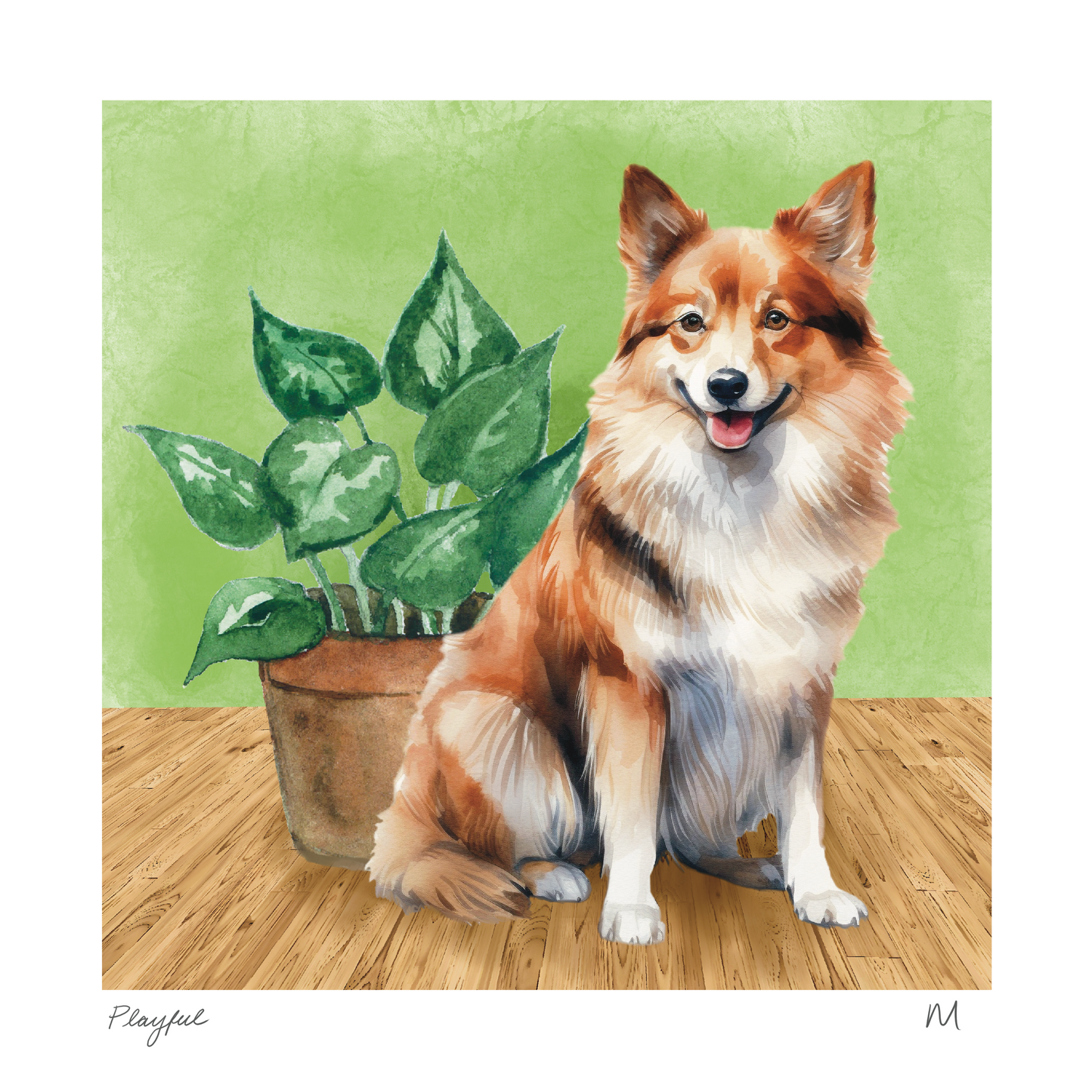 'Playful' Art Print