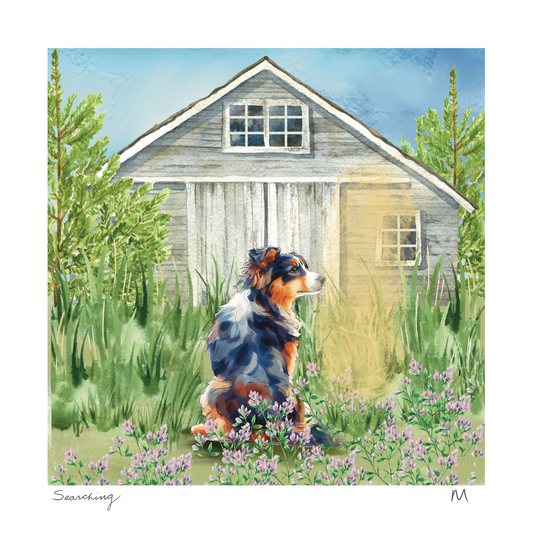 'Searching' Art Print
