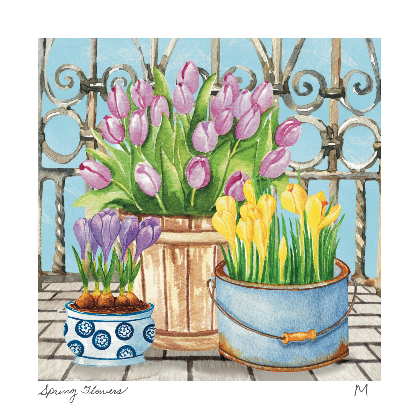 'Spring Flowers' Art Print