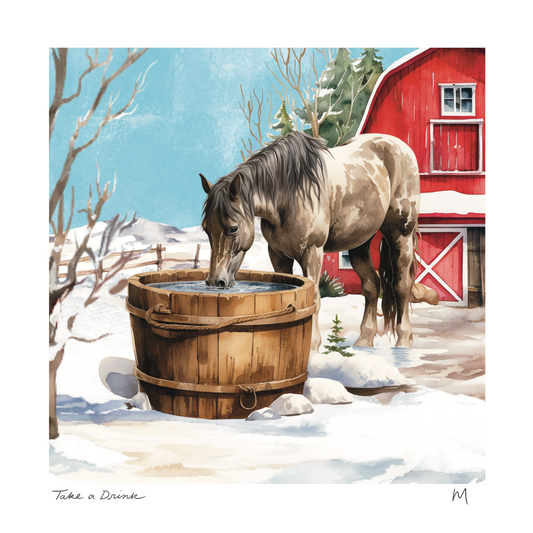 'Take a Drink' Art Print