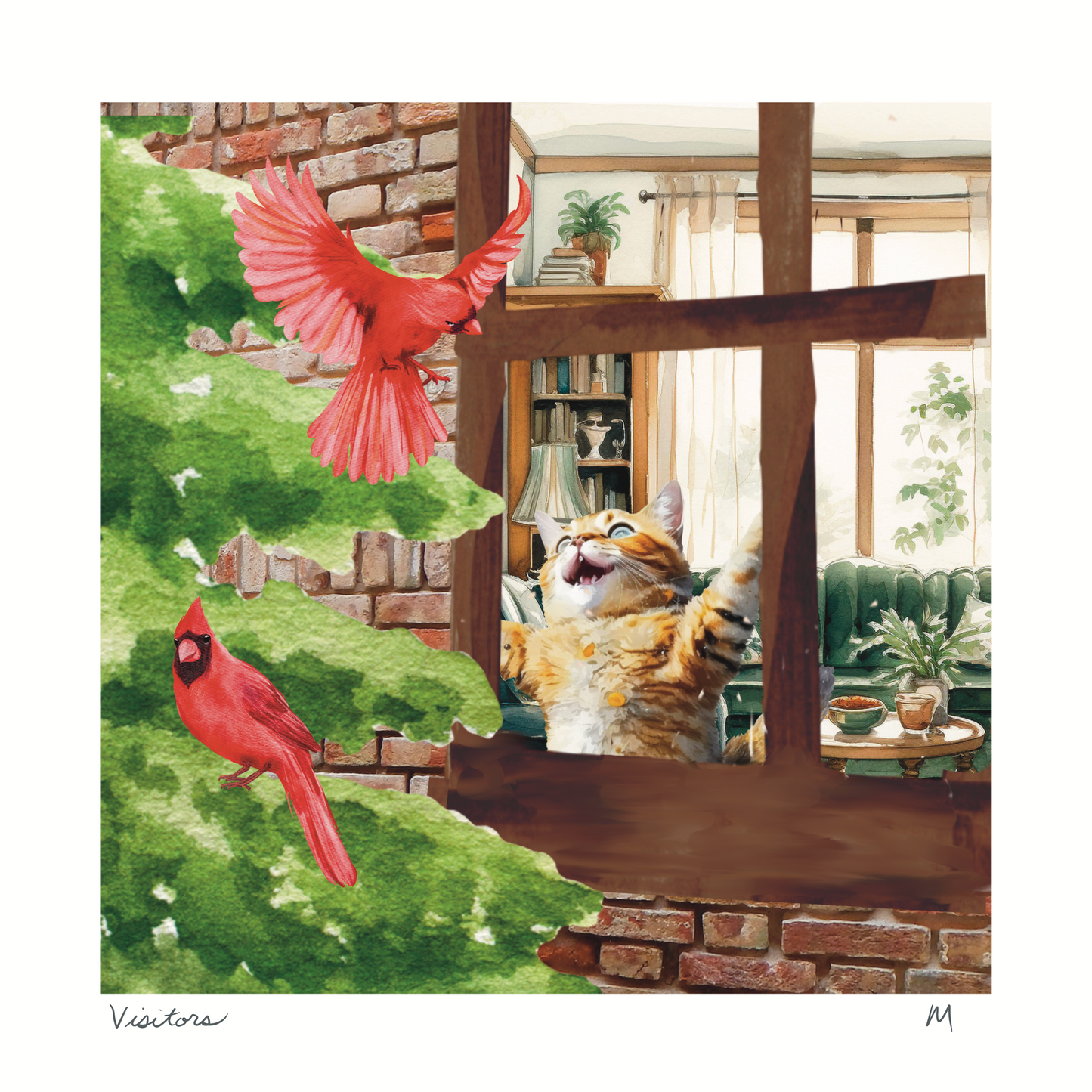 'Visitors' Art Print