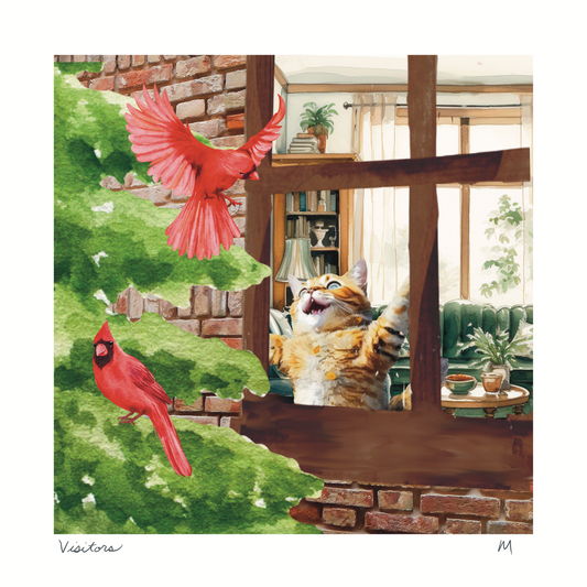 'Visitors' Art Print