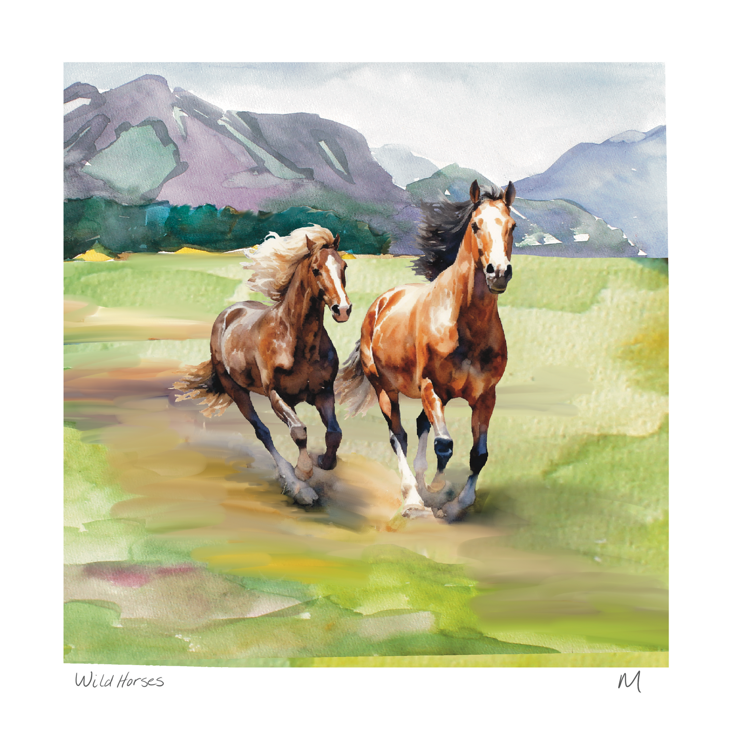 'Wild Horses' Art Print