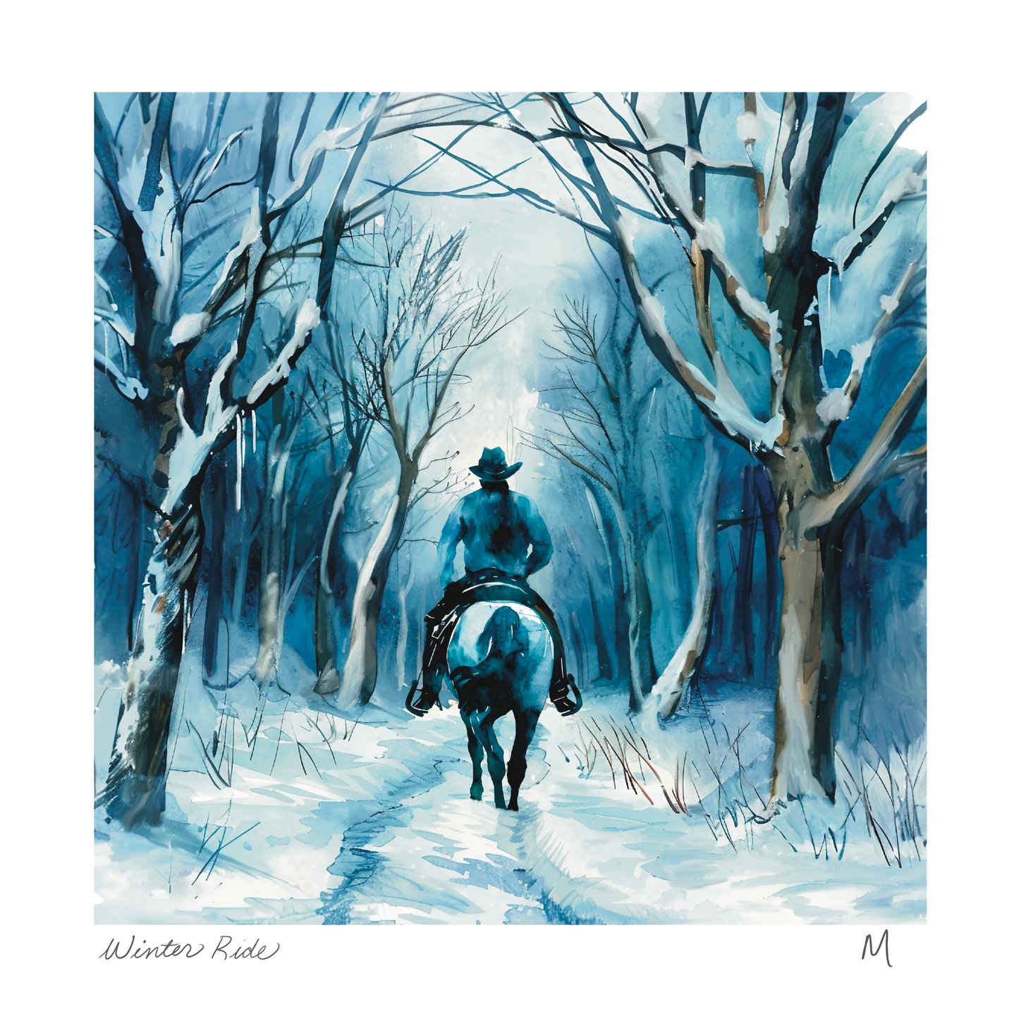 'Winter Ride' Art Print