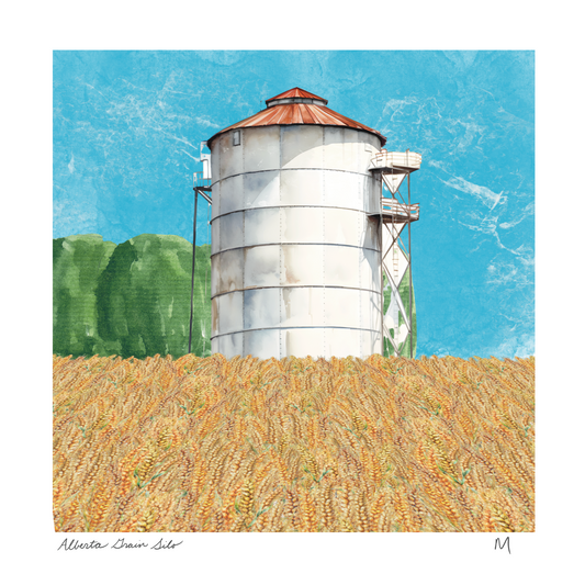 'Alberta Grain Silo' Art Print