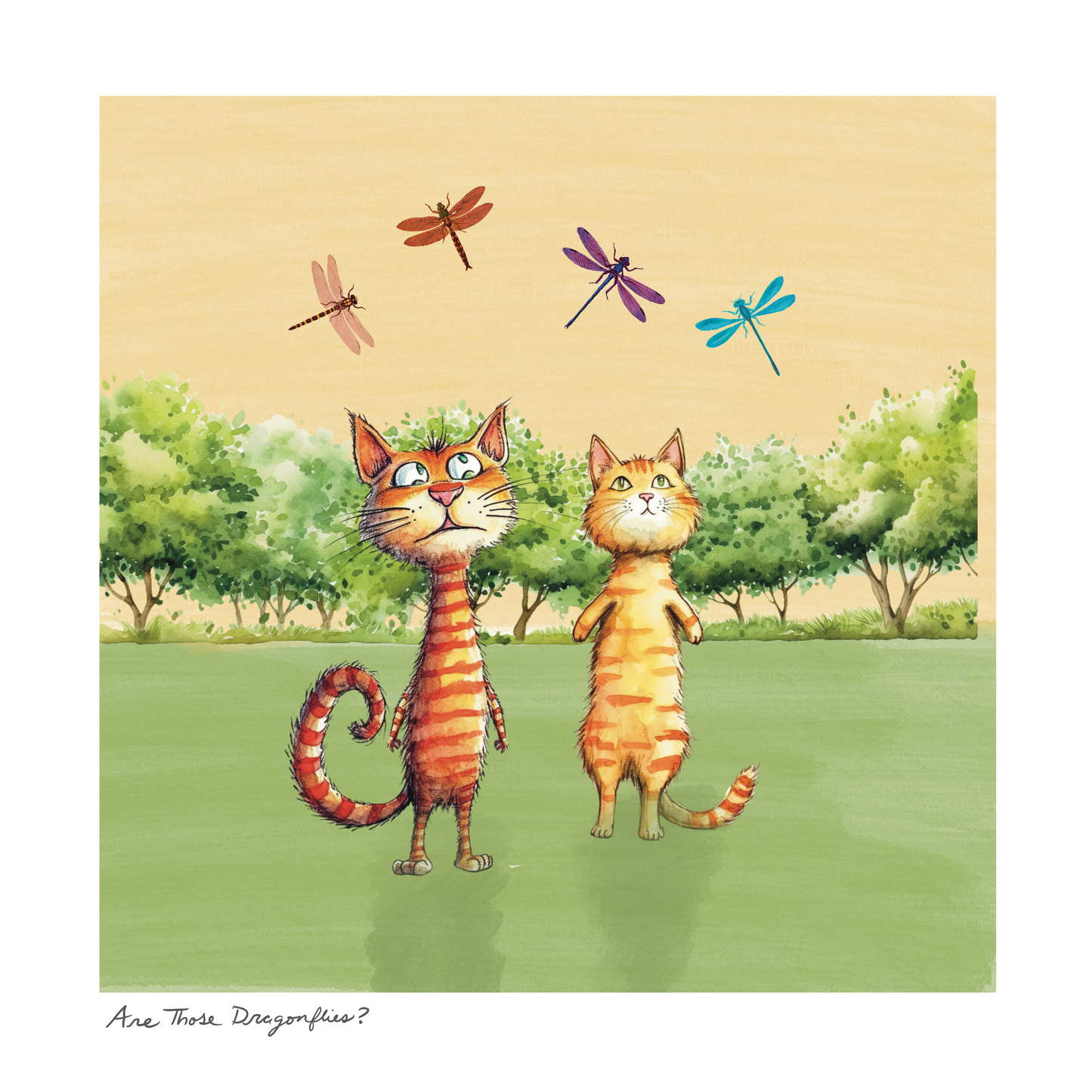 'Are Those Dragonflies?' Art Print