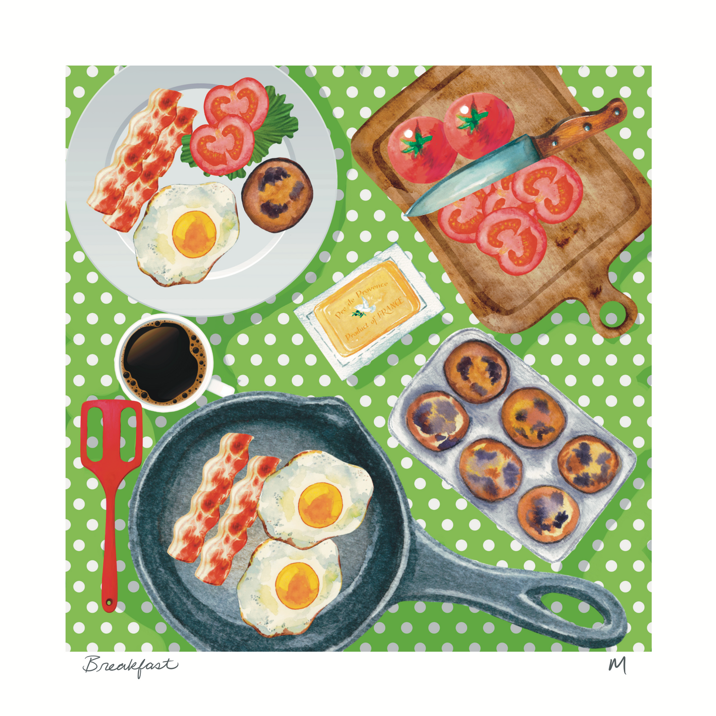 'Breakfast' Art Print