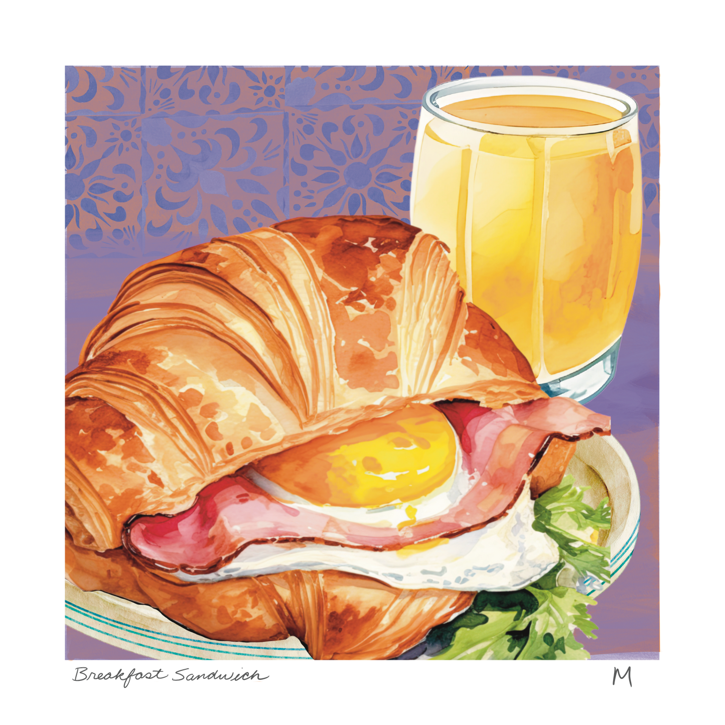 'Breakfast Sandwich' Art Print