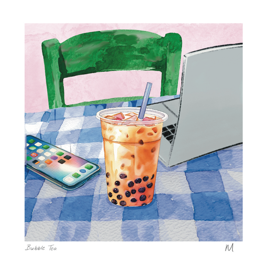 'Bubble Tea' Art Print