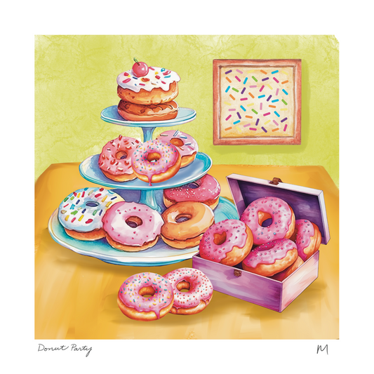 'Donut Party' Art Print