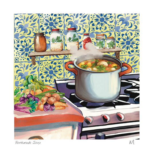 'Homemade Soup' Art Print