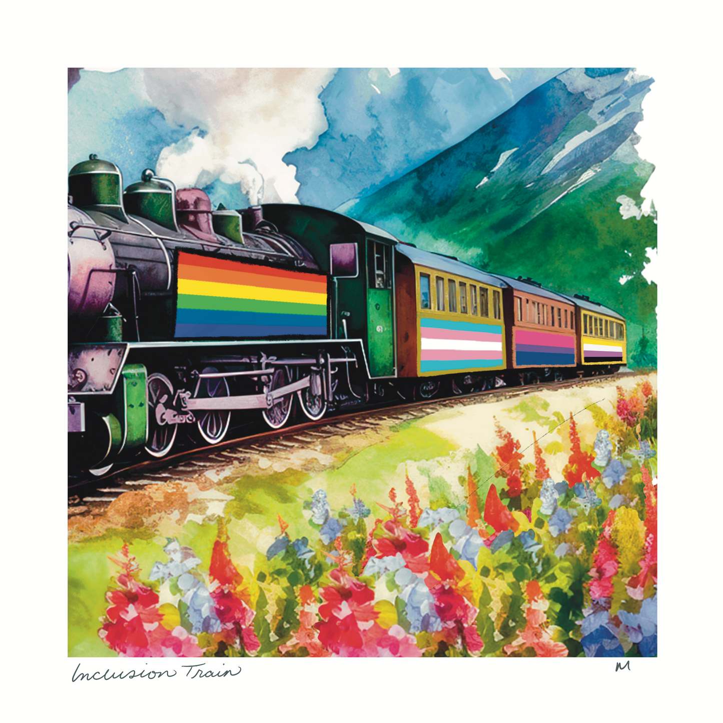 'Inclusion Train' Art Print