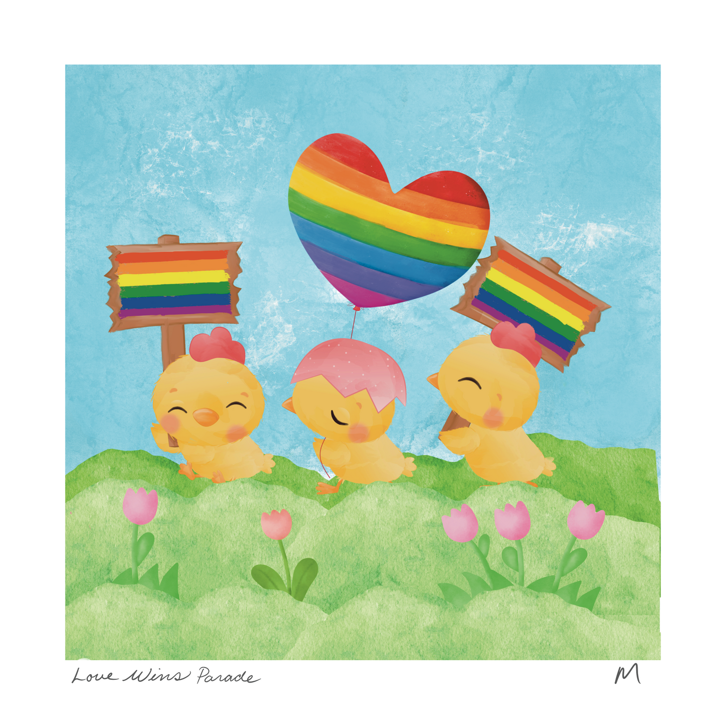 'Love Wins Parade' Art Print