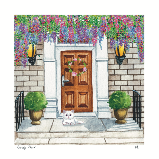 'Pretty Porch' Art Print