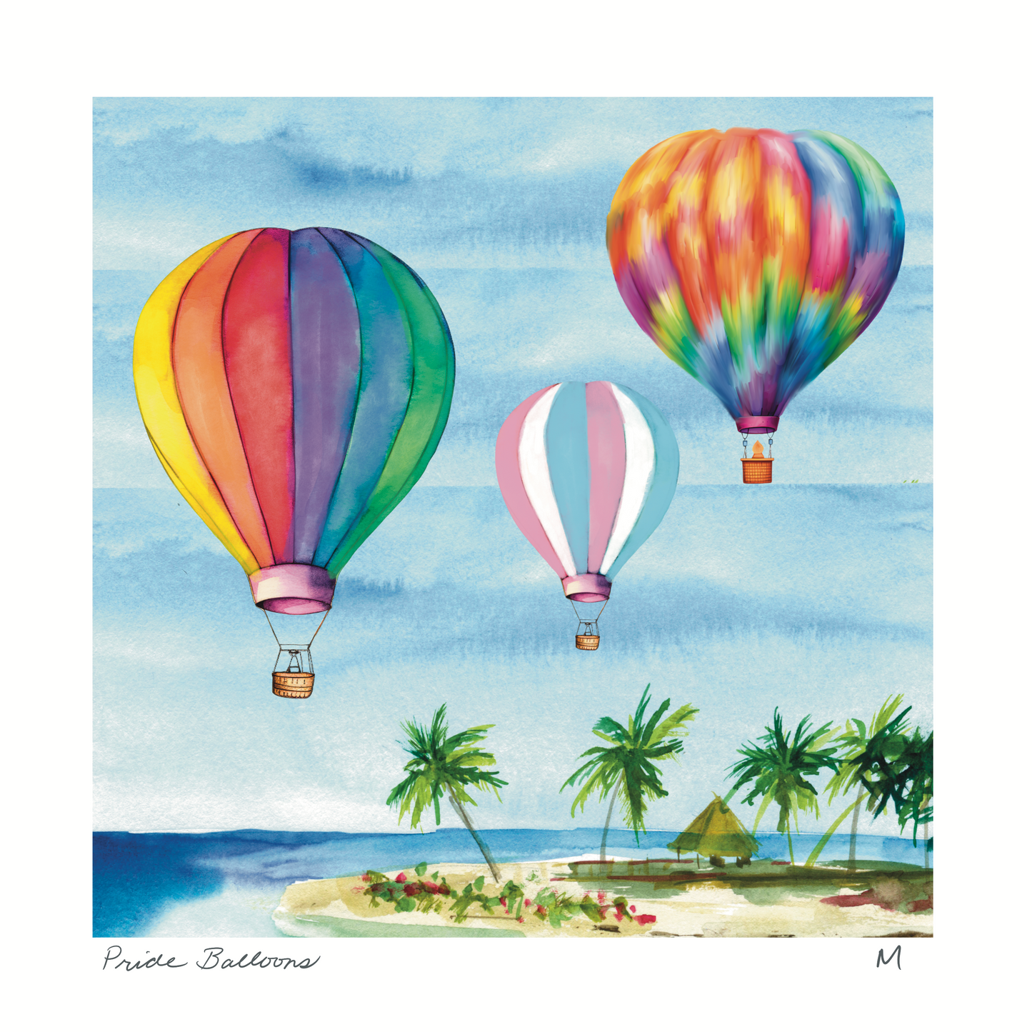 'Pride Balloons' Art Print