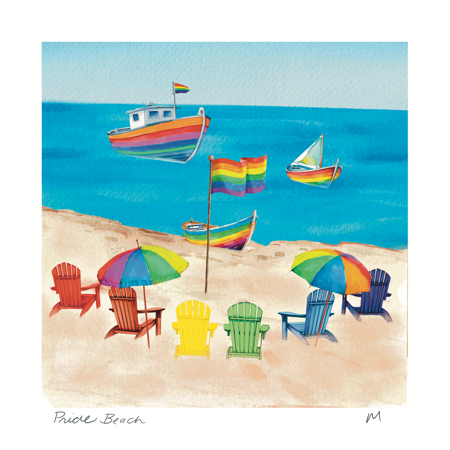'Pride Beach' Art Print