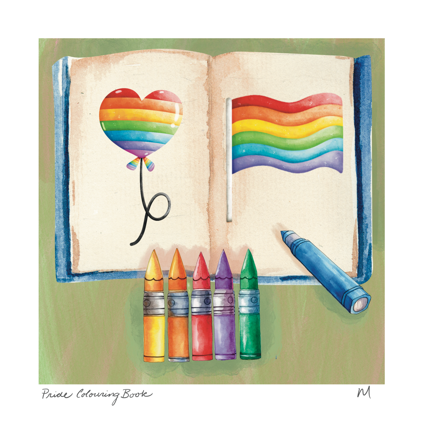 'Pride Coloring Book' Art Print