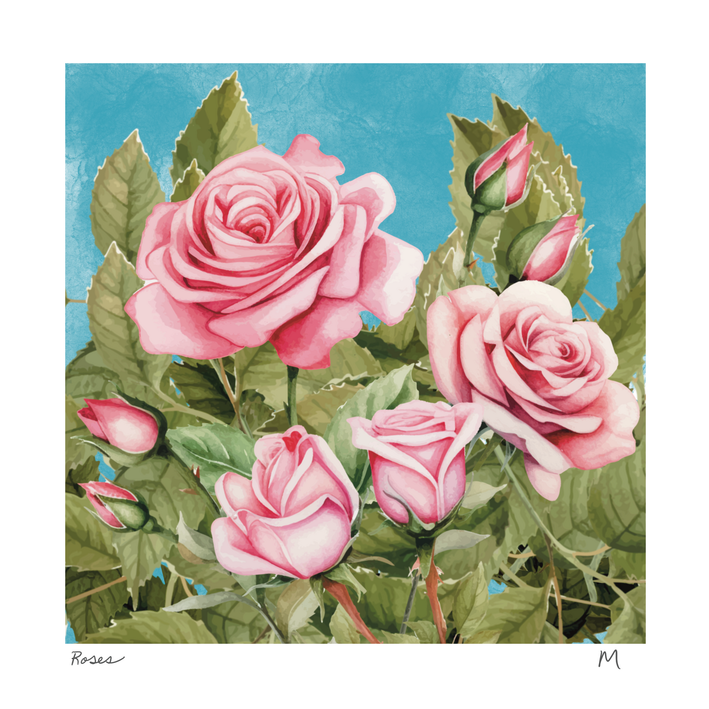 'Roses' Art Print
