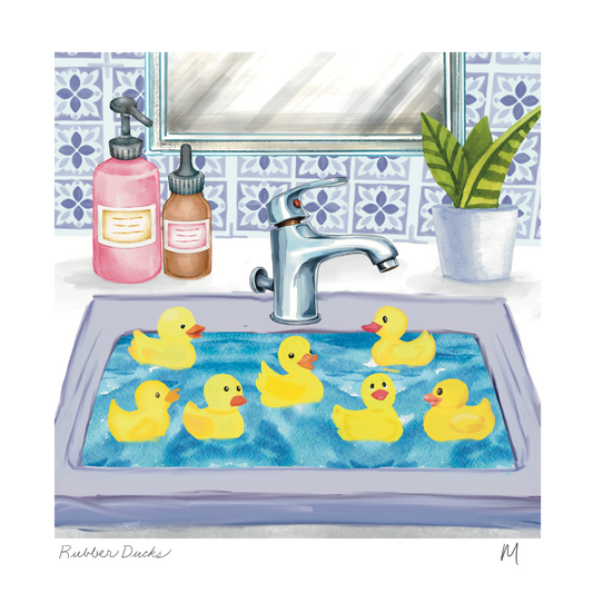 'Rubber Ducks' Art Print