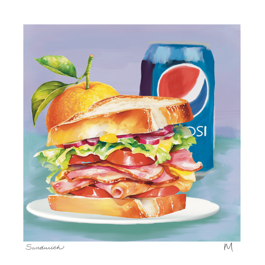 'Sandwich' Art Print