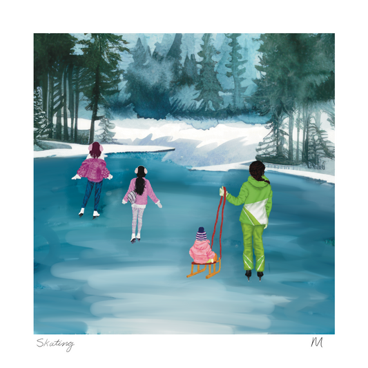 Skating Art Print