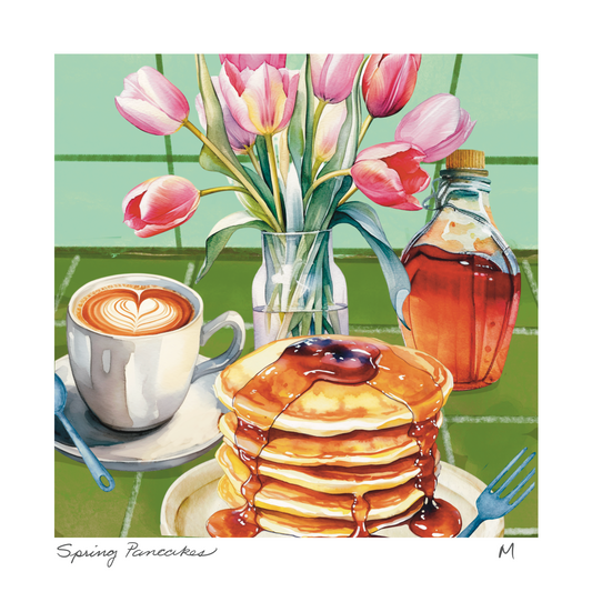 'Spring Pancakes' Art Print