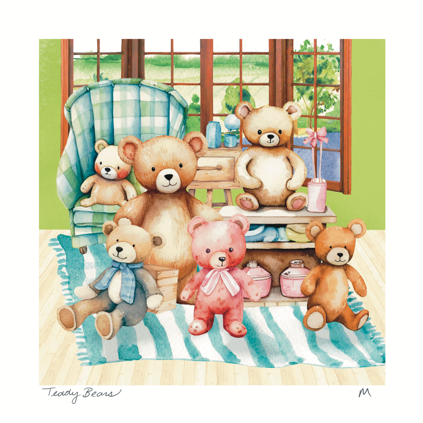 'Teddy Bears' Art Print