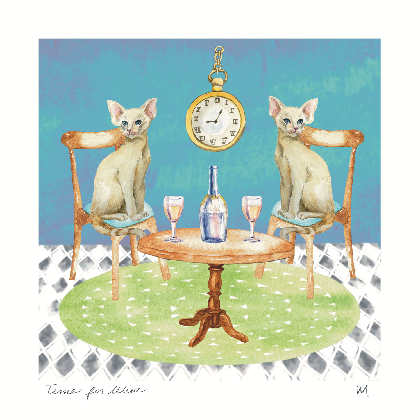 'Time for Wine' Art Print