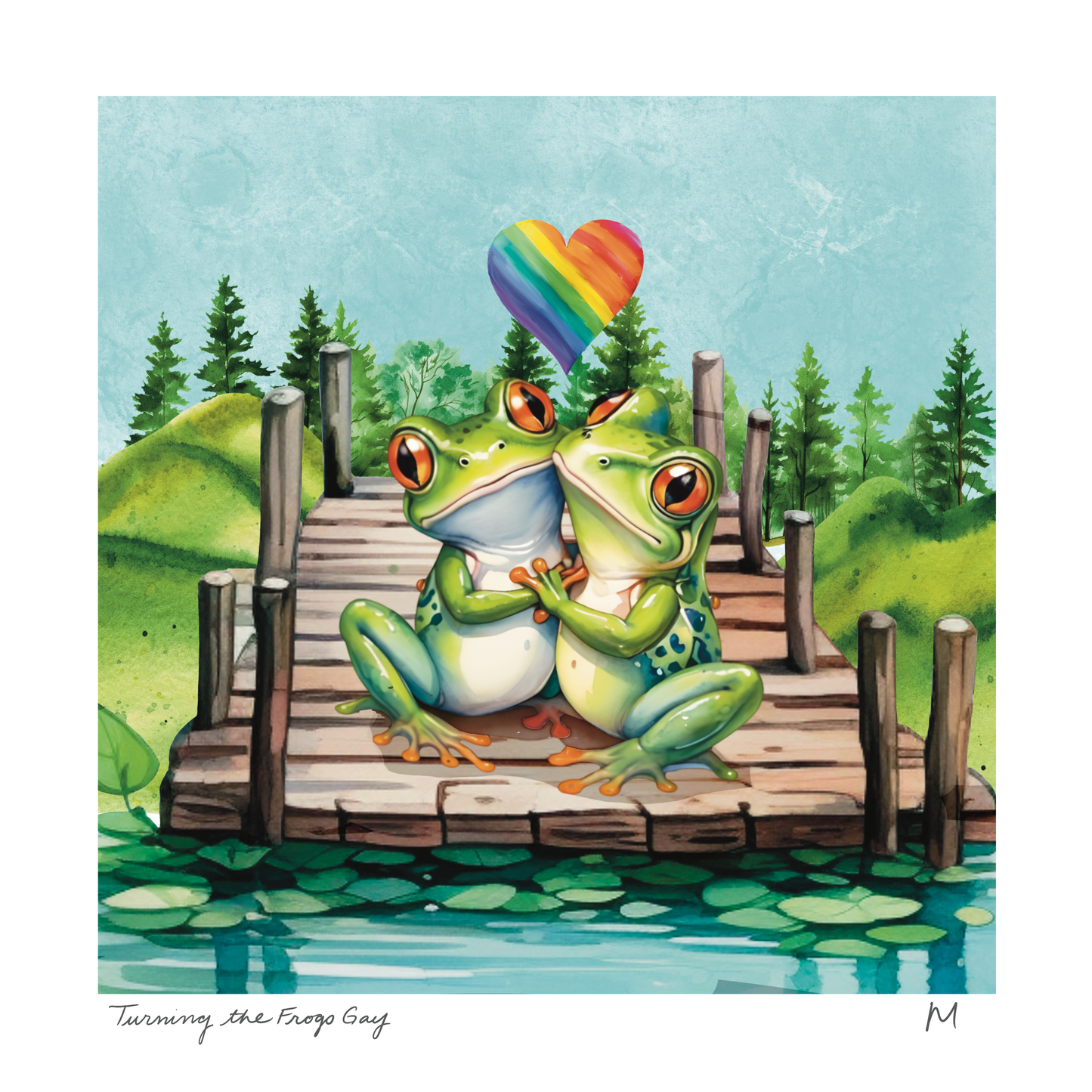 'Turning the Frogs Gay' Art Print