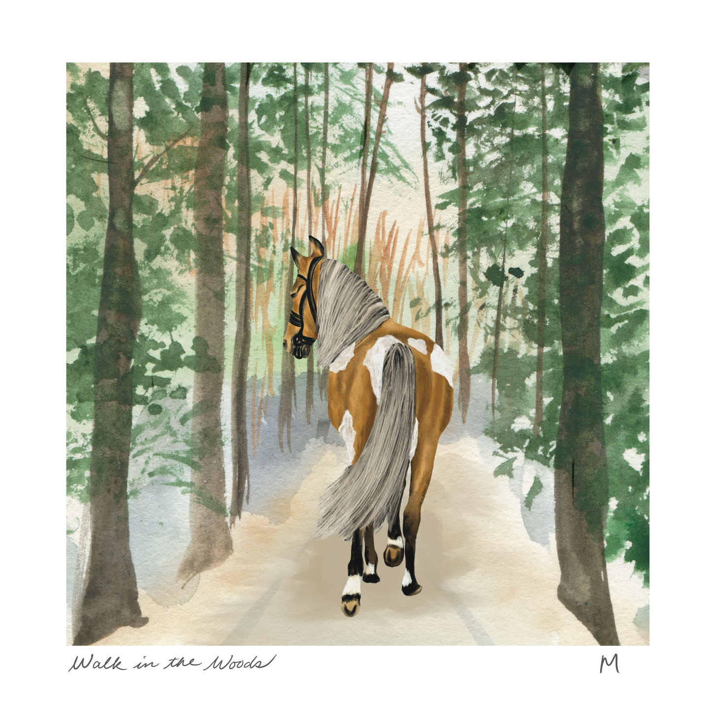 'Walk in the Woods' Art Print